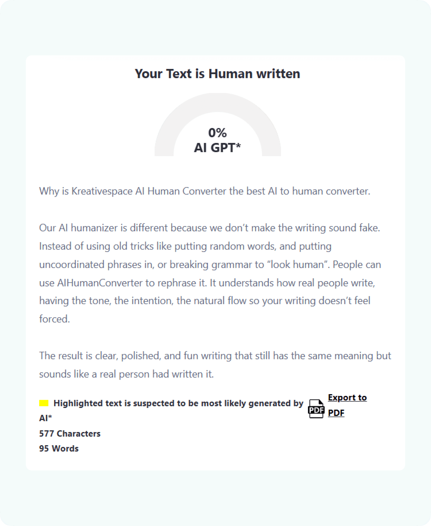 Our AI Humanizer Enhancement Features