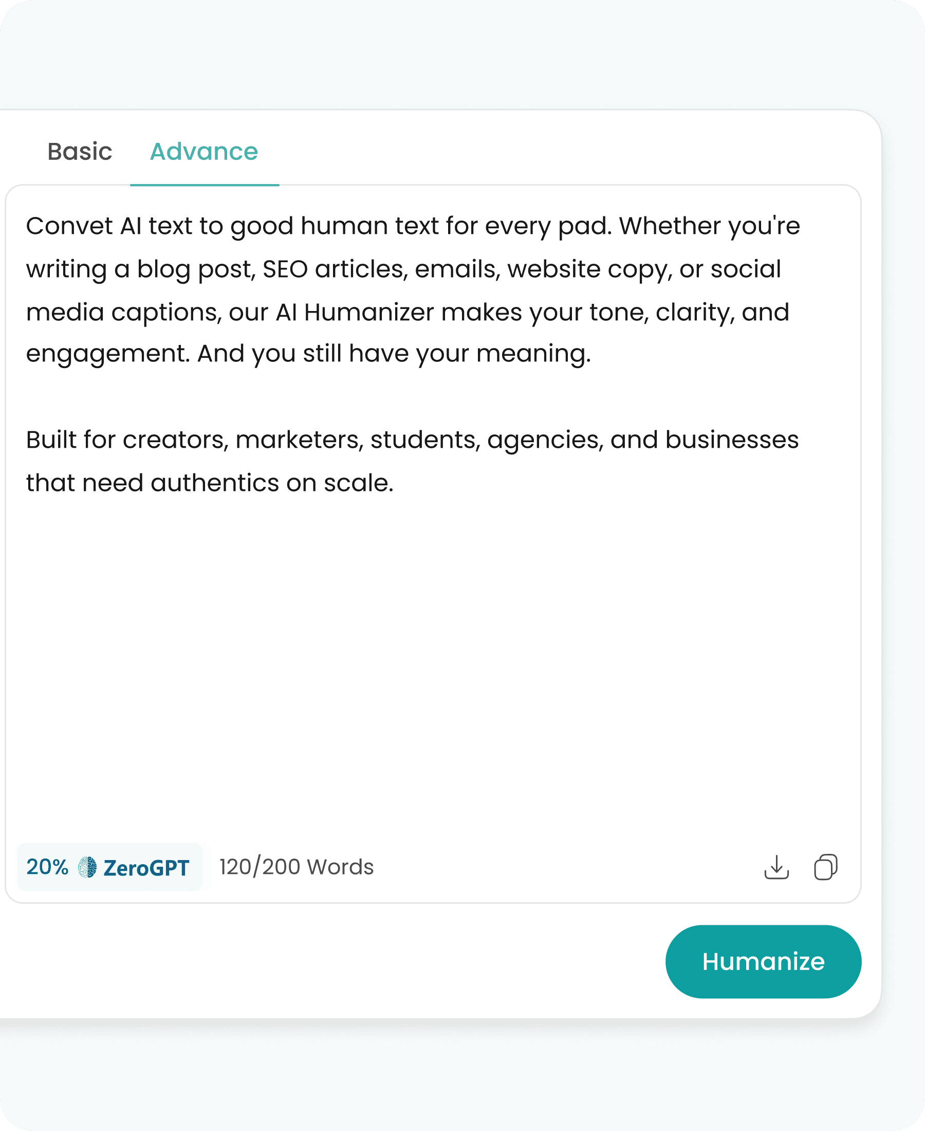 Convert Your Text into Reader-friendly AI content