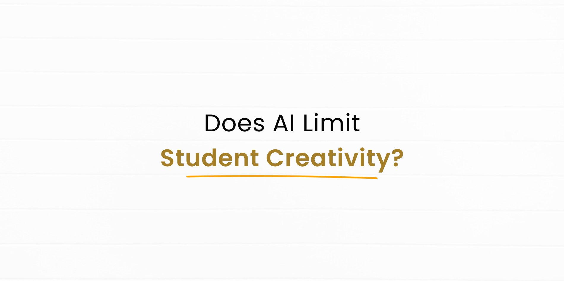 AI tools are limiting student creativity