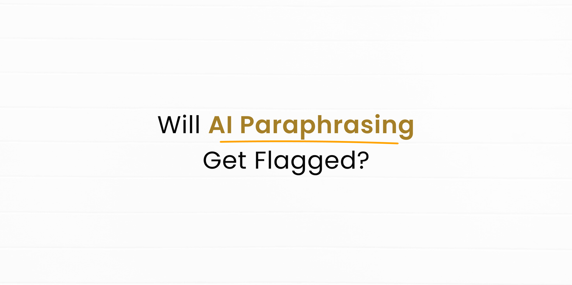 AI Paraphrasing is Cheating and will hamper your credibility