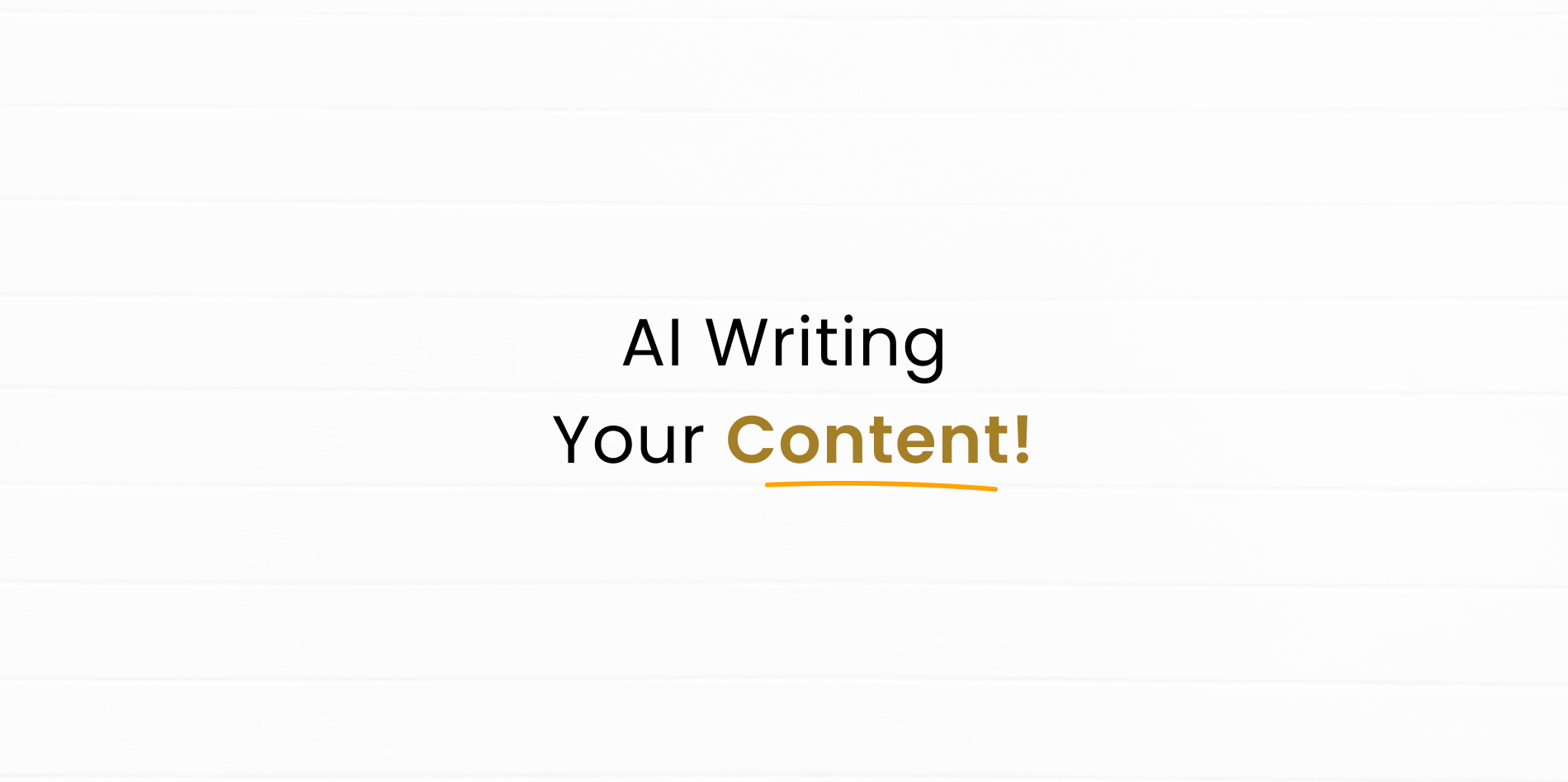 AI Content writing will get flagged and won't be helpful for any SEO