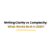 writing clarity vs complexity comparison