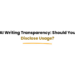 AI writing transparency and disclosure concept