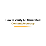 checking AI content for accuracy and correctness