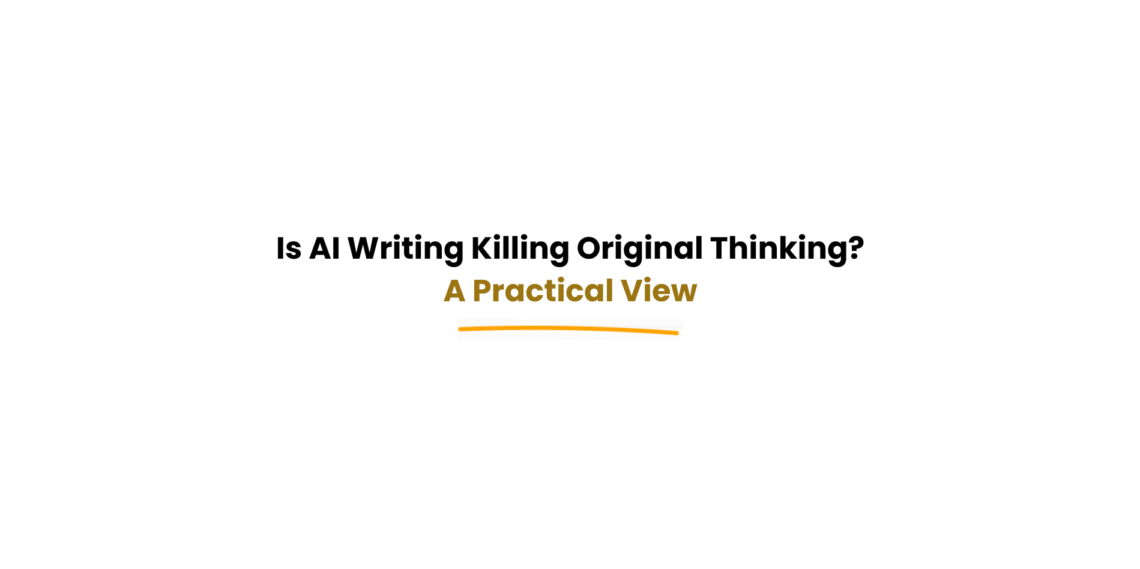 AI writing vs human thinking comparison