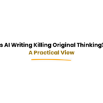 AI writing vs human thinking comparison